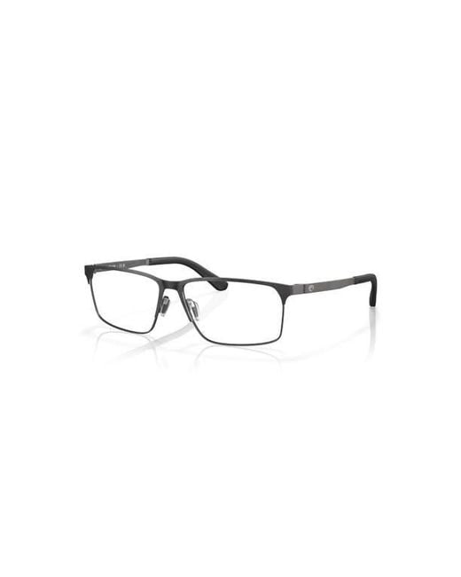 Costa Metallic 56Mm Rectangle Optical Glasses for men