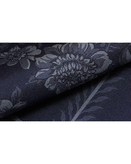 Versace Blue Barocco Print Silk Square Scarf