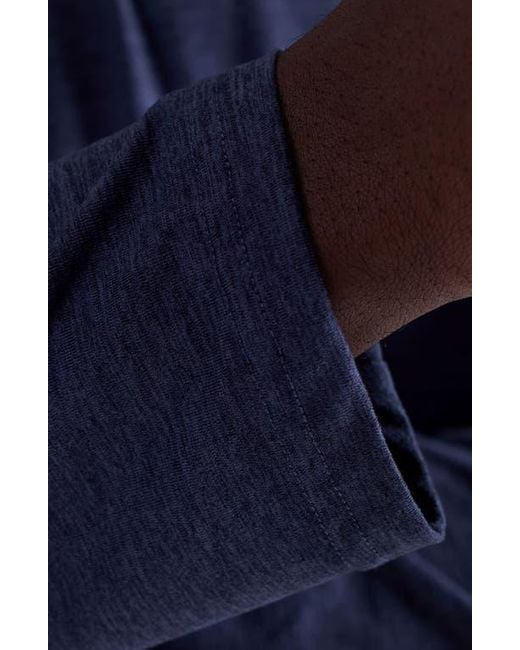 Bugatchi Blue Quarter Zip Pullover for men