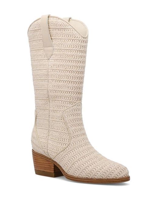 MIA White Jenah Woven Cowboy Boot