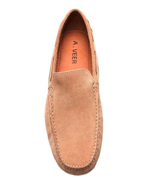 A. Veer Brown Venice Loafer for men