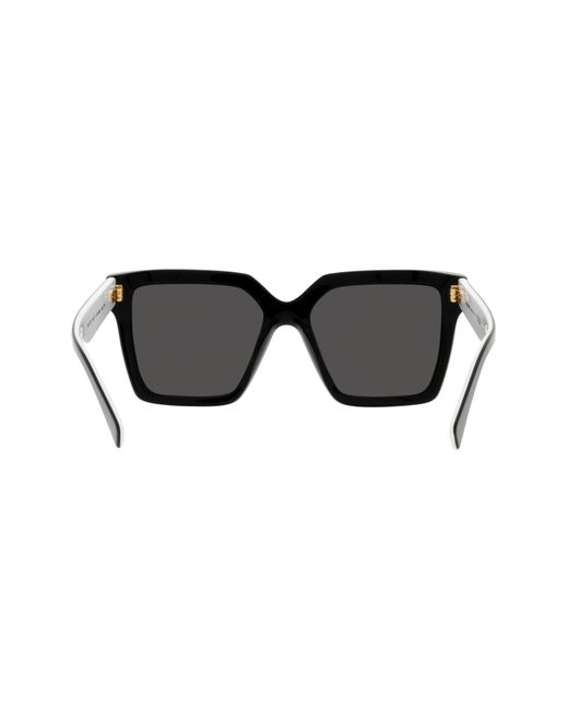 Miu Miu Black 54mm Square Sunglasses