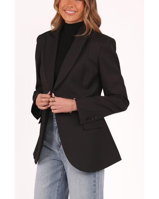 Petal & Pup Black Danity One-Button Blazer