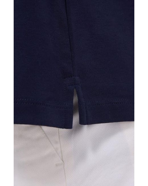 Bugatchi Blue Hank Solid Pima Cotton T-Shirt for men