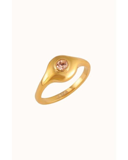 Joiana Jewelry Metallic Stone Pinky Ring