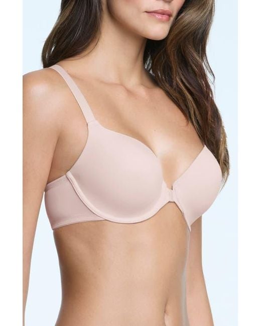 Dominique Intimates Brown Talia Front Closure Racerback Seamless Everyday T-Shirt Bra