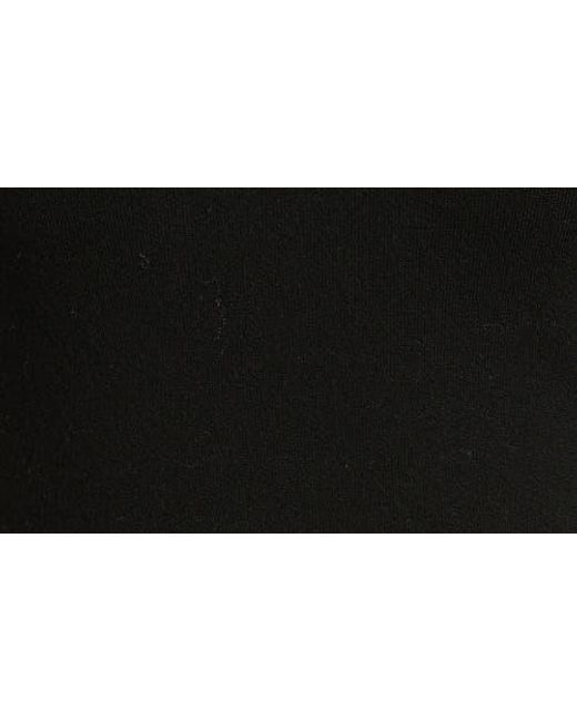 Theory Black Short Sleeve Combo Tweed Dress