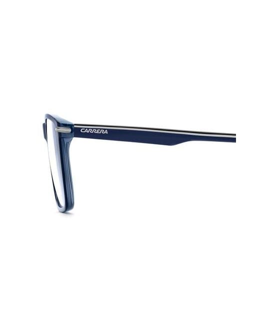 Carrera Black 54Mm Rectangular Optical Glasses for men
