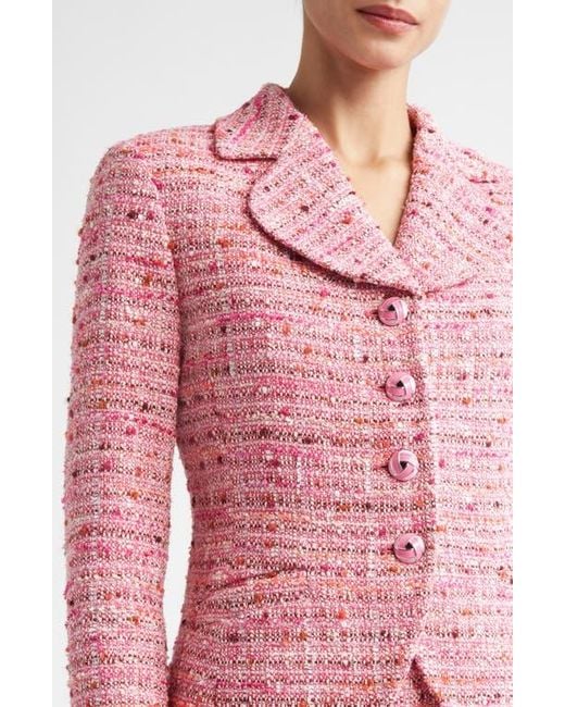 St. John Pink Provence Tweed Jacket
