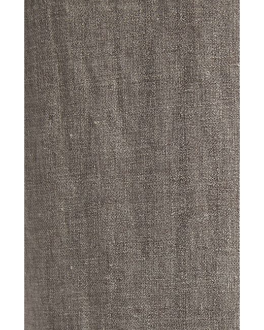 De Bonne Facture Brown Lounge Drawstring Linen & Wool Trousers for men