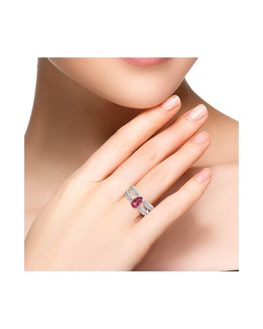 Hueb Pink Tourmaline & Diamond Ring