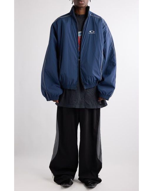Balenciaga Deconstructed Track Jacket in Blue for Men Lyst