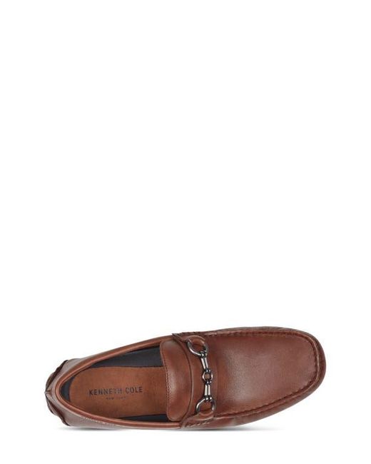 Kenneth Cole Brown Theme Bit Moc Toe Driving Loafer for men