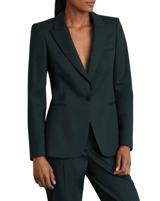 Reiss Blue Jade Wool Blend Jacket