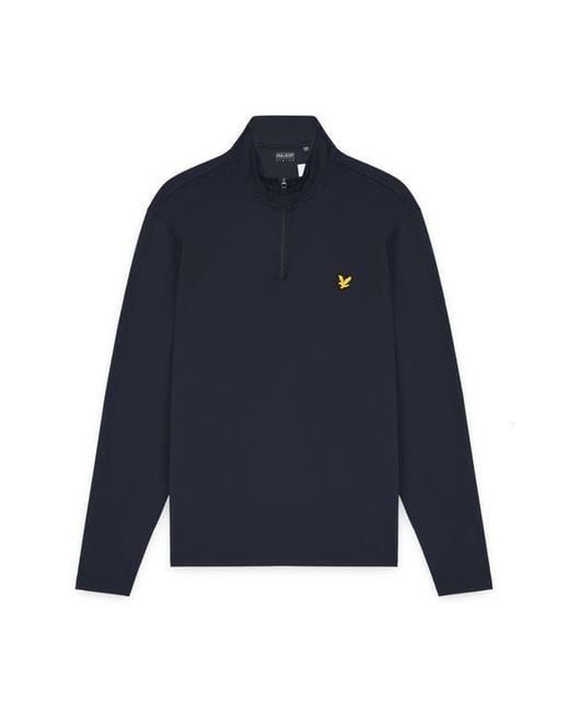 Lyle & Scott Blue Golf Course Midlayer for men
