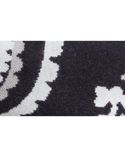 MNML Black Paisley Jacquard Knit Shorts for men