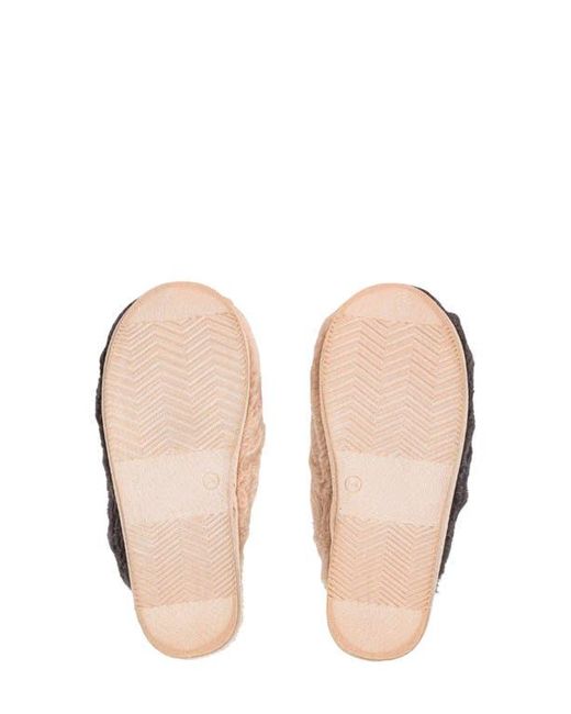 Memoi Natural Colorblock Slipper