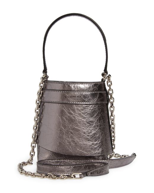 Givenchy Multicolor Micro Shark Lock Lambskin Leather Bucket Bag