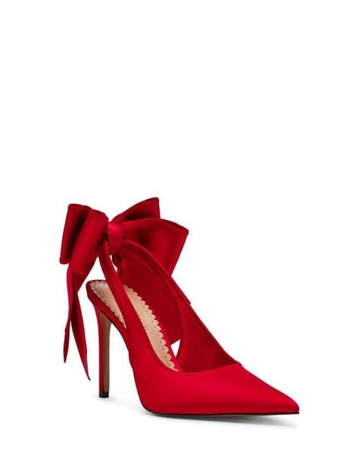 Steve Madden Red Teacup Slingback Pointed Toe Pump