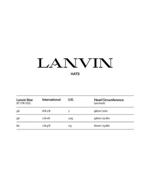 Lanvin Brown Print Cap for men