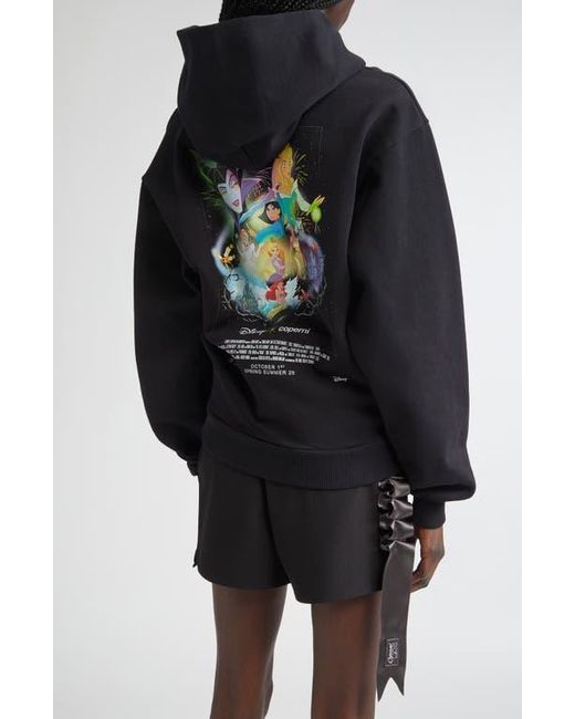Coperni Black X Disney Collector Fleece Graphic Hoodie