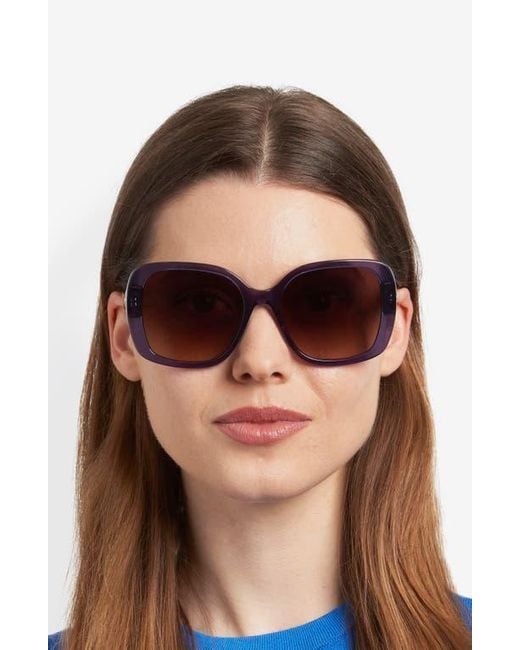 Kate Spade Brown Wenona 57Mm Square Sunglasses
