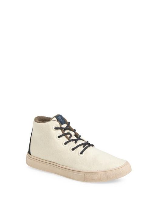 YY Nation White Alto Water Resistant Wool Blend High Top Sneaker