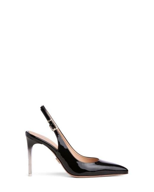 Beautiisoles Black Marjorie Slingback Pointed Toe Pump