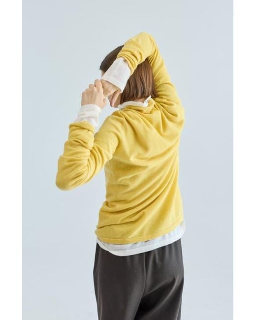 ALMINA CONCEPT Yellow Funnel Wool/Cash Turtleneck