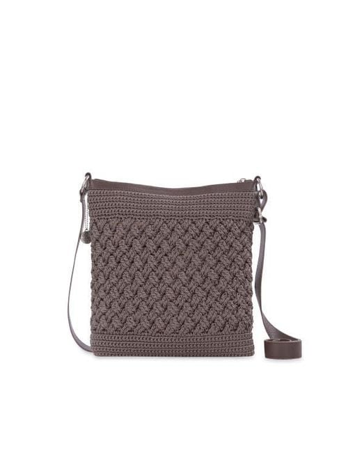 The Sak Brown Lucia Crossbody Hand Crochet Bag