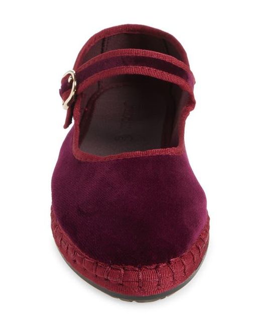Flabelus Red Lucrecia Mary Jane Flat