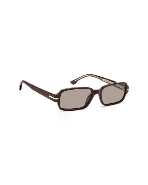 Victoria Beckham Brown 1012 Rectangular Sunglasses