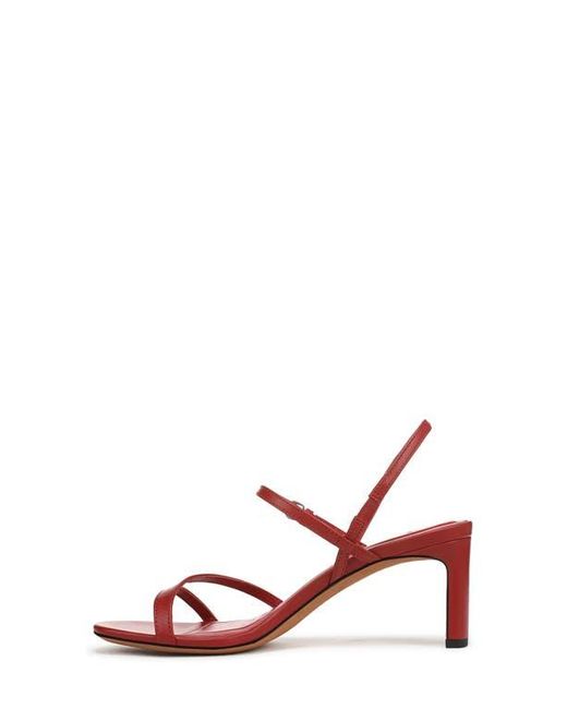 Vince Red Marcela Ankle Strap Sandal