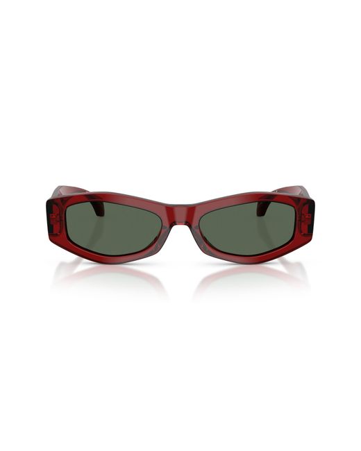Versace Brown 54Mm Irregular Sunglasses