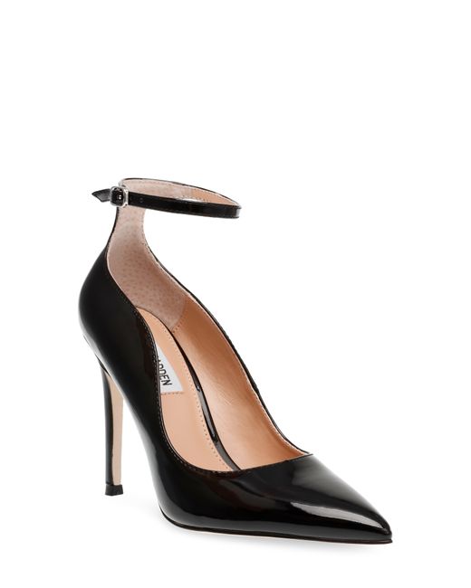 Black Textured Mesh Woven Pointed-Toe Pumps - CHARLES & KEITH IN