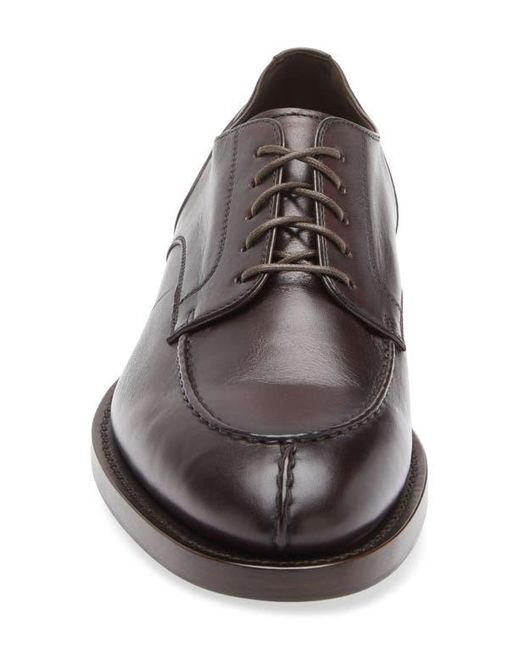 Brunello Cucinelli Black Apron Toe Derby for men