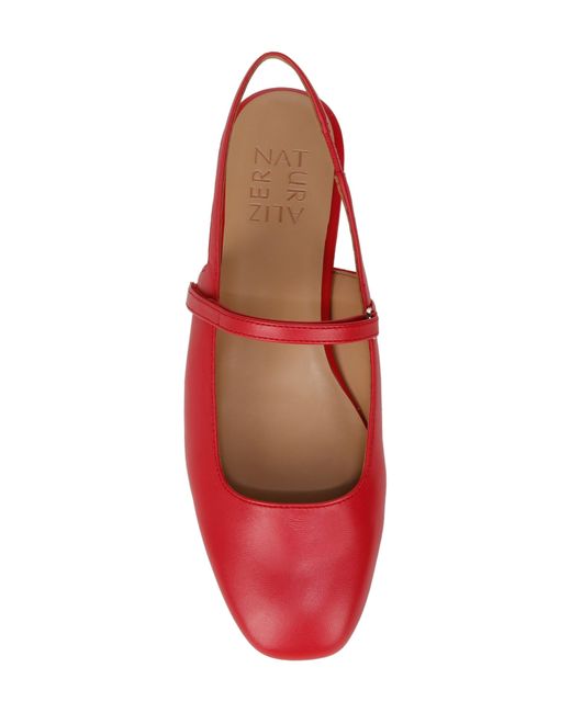 Naturalizer Red Connie Slingback Mary Jane Flat