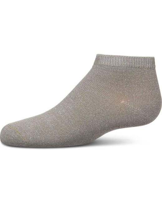 Memoi Gray Basic Silky-Soft Gauge Ankle Sock