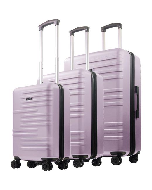 American Dreamliner Purple 3-Piece Hardside Luggage Set 22.5, 26.5, 30