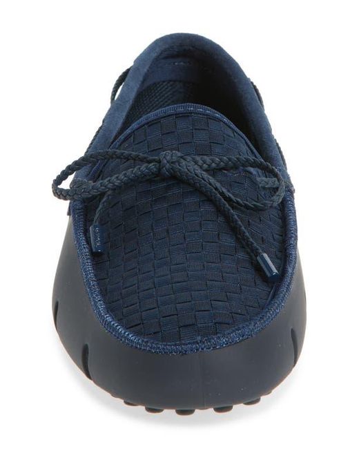 Swims Blue Woven Driving Loafer for men