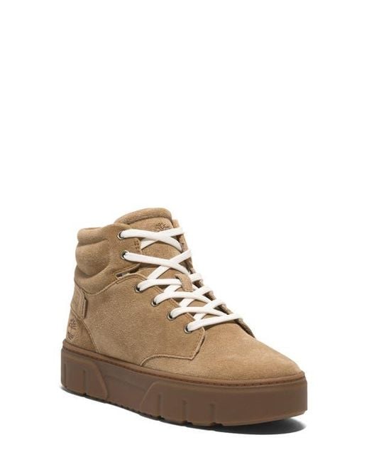 Timberland Brown Laurel High Top Platform Sneaker