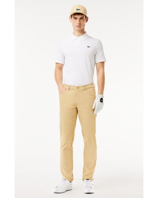 Lacoste Natural Slim Fit Performance Golf Pants for men