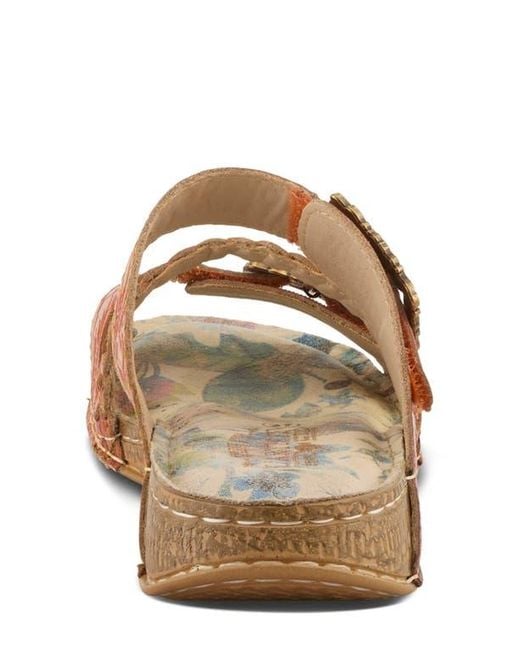 Spring Step Women's Brown Astra Slide Sandal