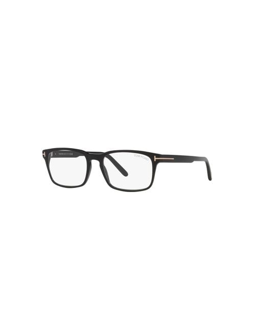 Tom Ford Black 54Mm Rectangle Optical Glasses for men