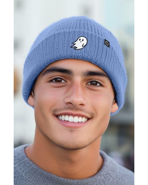 Alix Blue Ghost Beanie for men