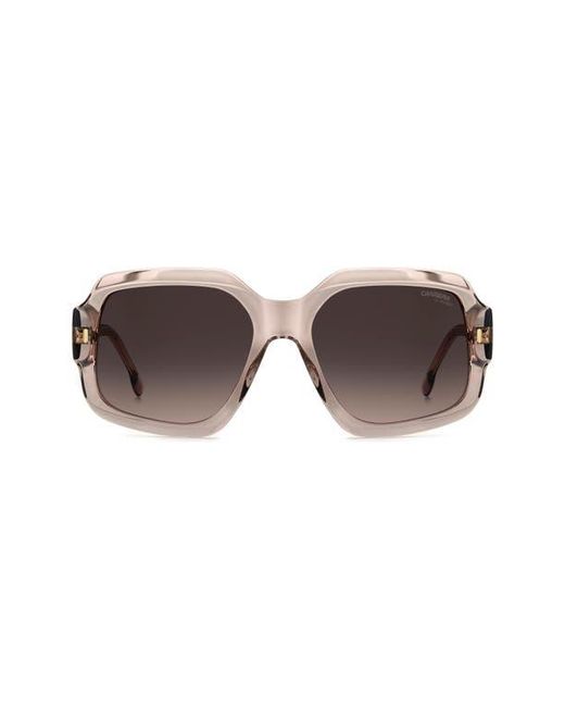 Carrera Brown 56Mm Gradient Square Sunglasses