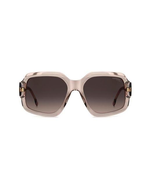 Carrera Brown 56Mm Gradient Square Sunglasses