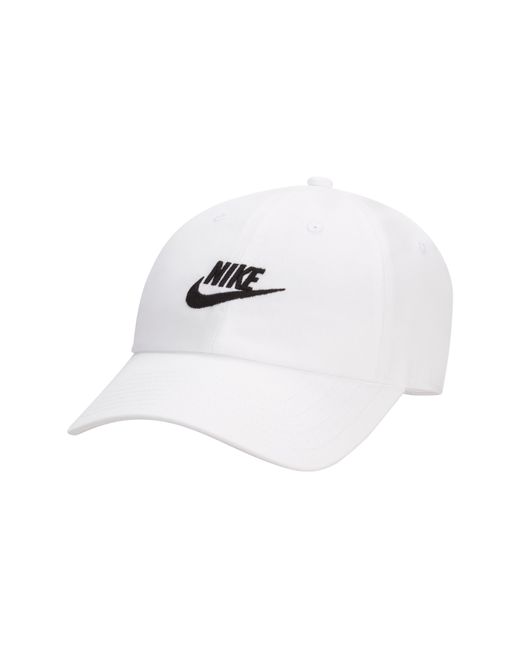 Nike White Club Futura Wash Baseball Cap for men