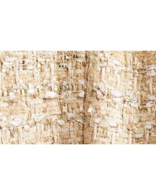 St. John Natural Tweed Jacket With Chain Belt
