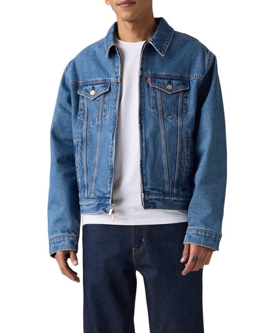 Levi's Blue X Sky High Farm Goods Trucker Zip Jacket for men